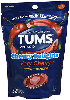 TUMS CHEWY DELIGHT CHERRY 32CT