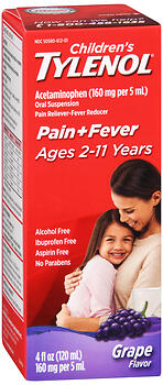 TYLENOL CHILD SUSP GRPE 4OZ