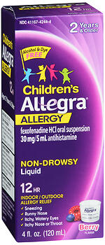 ALLEGRA CHILD 12HR O/S BRY 4OZ