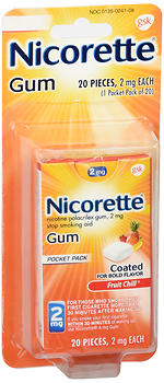 NICORETTE BLIST FRT/CH 2MG  20