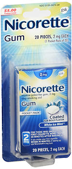 NICORETTE BLIS WHT/I/M 2MG  20
