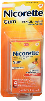 NICORETTE BLIS FRT/CH 4MG   20