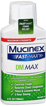 MUCINEX DM FST-MAX ADL CHR 6OZ