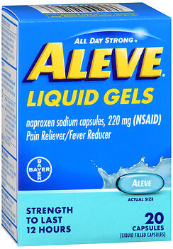 ALEVE LIQUID GELCAP   20