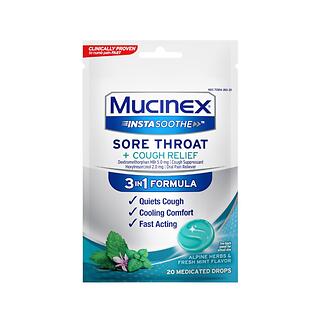 MUCINEX ST&C HERB/MINT DROP 20
