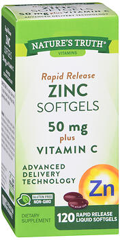 NT ZINC 50MG+VIT C SFTGL 120