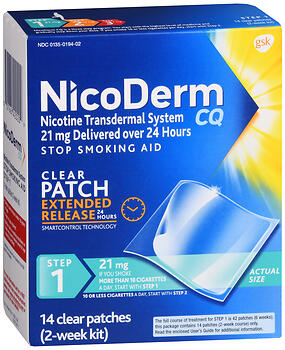 NICODERM CQ CLR PATCH 21MG  14