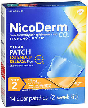 NICODERM CQ CLR PATCH 14MG  14