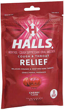 HALLS C/DRP CHERRY       BAG30