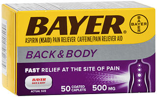 BAYER BCK&BDY PAIN CAPL X/S 50