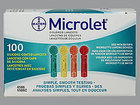 LANCET MICROLET COLOR      100