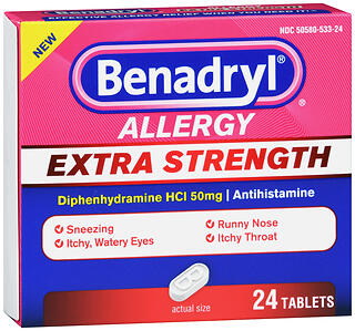BENADRYL ES ALLERGY TAB 24