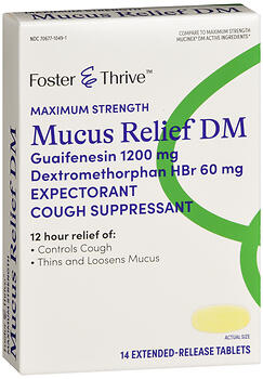 F&T MUCUS REL DM 1200MG CPL 14