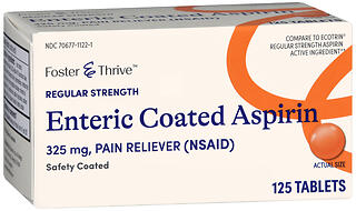 F&T ASPIRIN E/C 325MG 125TAB