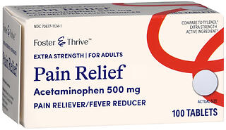 F&T PAIN REL 500MG XS 100 TAB