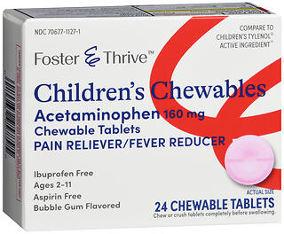 F&T CHILD APAP 160MG CHEW 24