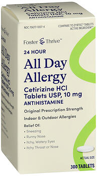 F&T ALL DAY ALLER CET 10MG 300