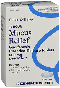 F&T MUCUS ER TAB 600MG 40