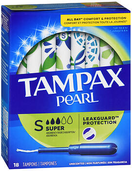 TAMPAX PLAS PEARL SUP UNSC  18