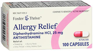 F&T ALLERGY ANTIHI CP 25MG 100