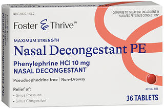 F&T NASAL DECONG PE 10MG TB 36
