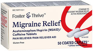 F&T MIGRAINE 250MG/65MG TAB 50