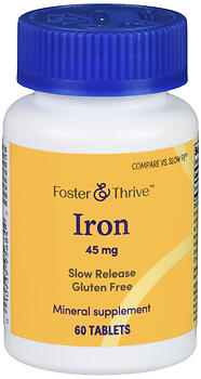 F&T IRON SLOW REL 45MG TB 60