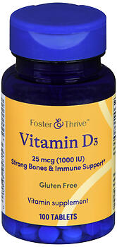 F&T VIT D3 25MCG 1000IU TB 100