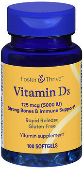 F&T VIT D3 125MCG 5000IU SG100