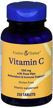 F&T VIT C  W/RH 500MG TAB 250