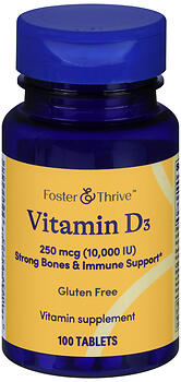 F&T VIT D3 250MCG 10K IU TB100
