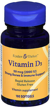 F&T VIT D3 50MCG 2000IU SG 100