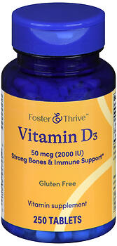 F&T VIT D3 50MCG 2000IU TB 250