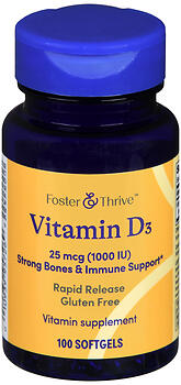 F&T VIT D3 25MCG 1000IU SG 100