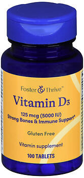 F&T VIT D3 125MCG 5000IU TB100