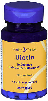 F&T BIOTIN 10,000MCG TAB 60