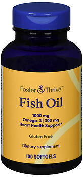 F&T FISH OIL 1000MG SFTGL 100