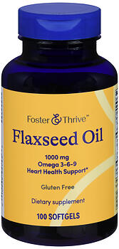 F&T FLAXSEED OIL 1000MG SG 100