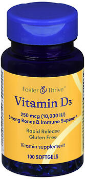 F&T VIT D3 250MCG 10K IU SG100