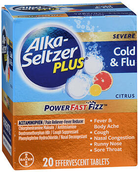 ALKA-SELTZ SVR COLD/FLU CIT 24