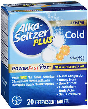 ALKA-SELTZ SVR COLD ORNG ZST24