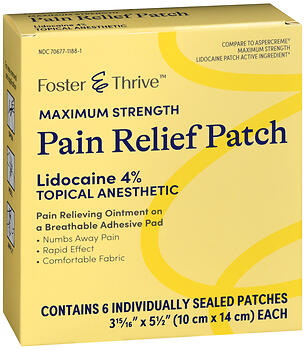 F&T LIDOCAINE PATCH 6CT