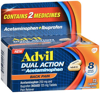 ADVIL DUAL ACTION BCK 72CT