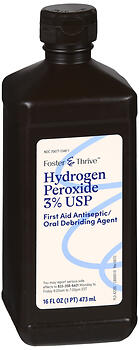 F&T HYD PEROXIDE 3% 16OZ CS12