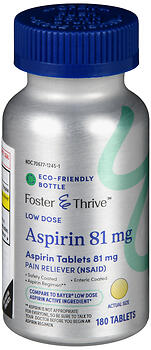 F&T ECO ASPIRIN 81MG TAB 180