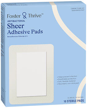F&T ADH PAD ANTIB SHR 3X4IN 10