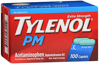 TYLENOL XSTRNGTH PM CAP 100