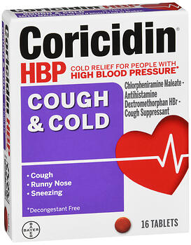 CORICIDIN HBP TAB CGH&CLD 16