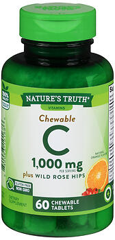 NT VIT C 1000MG CHEW W/RH TB60