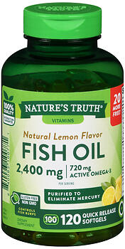 NT FISH OIL2400MG LEM SFTGL120